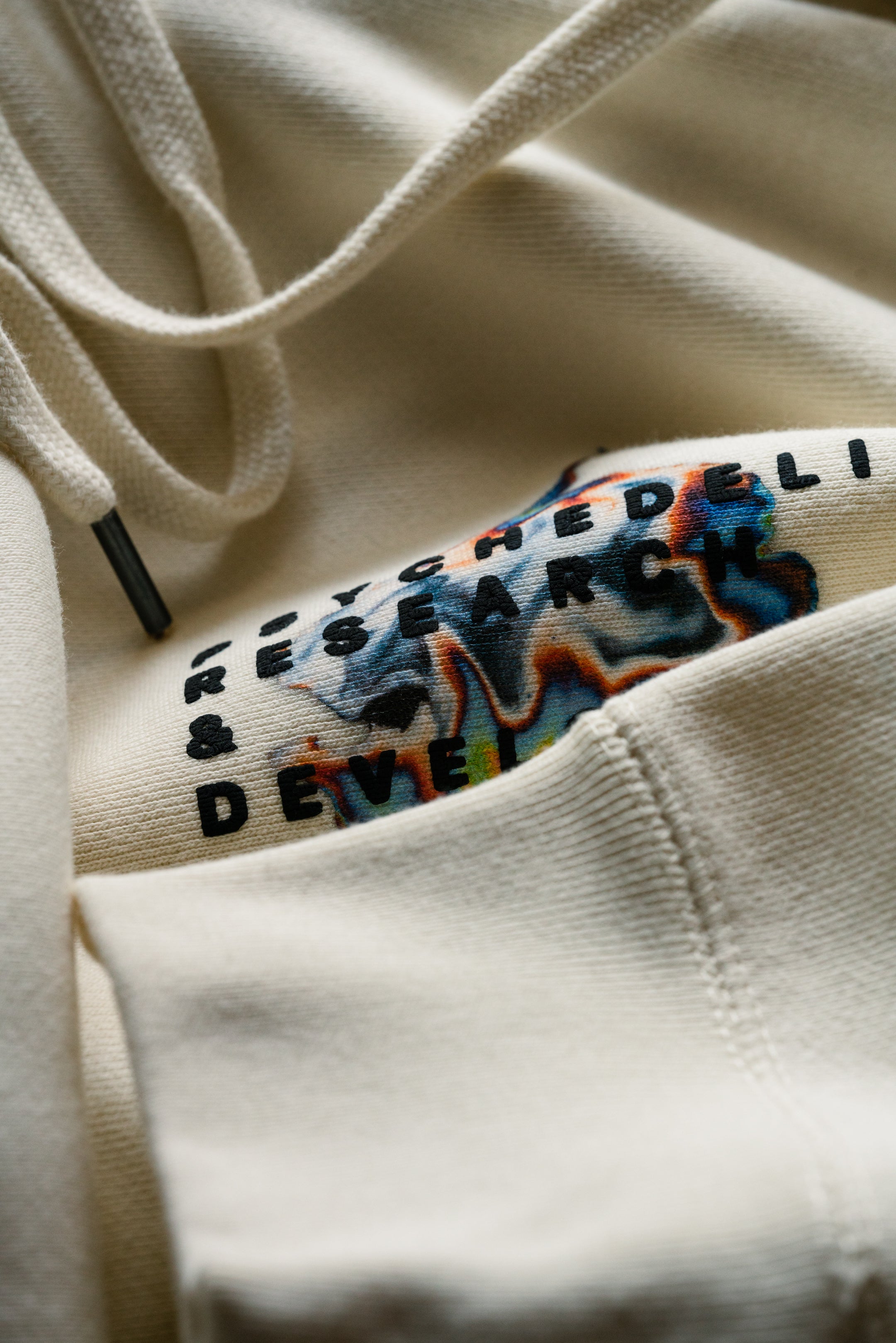 Psychedelic Research & Development Gas Hoodie Front Closeup