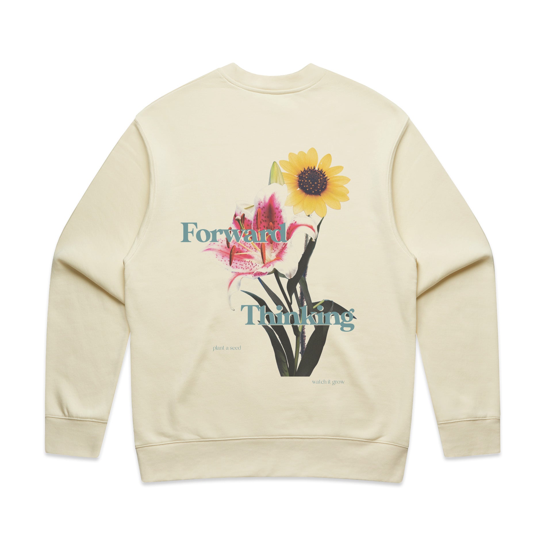 Forward Thinking Flower Crewneck Back