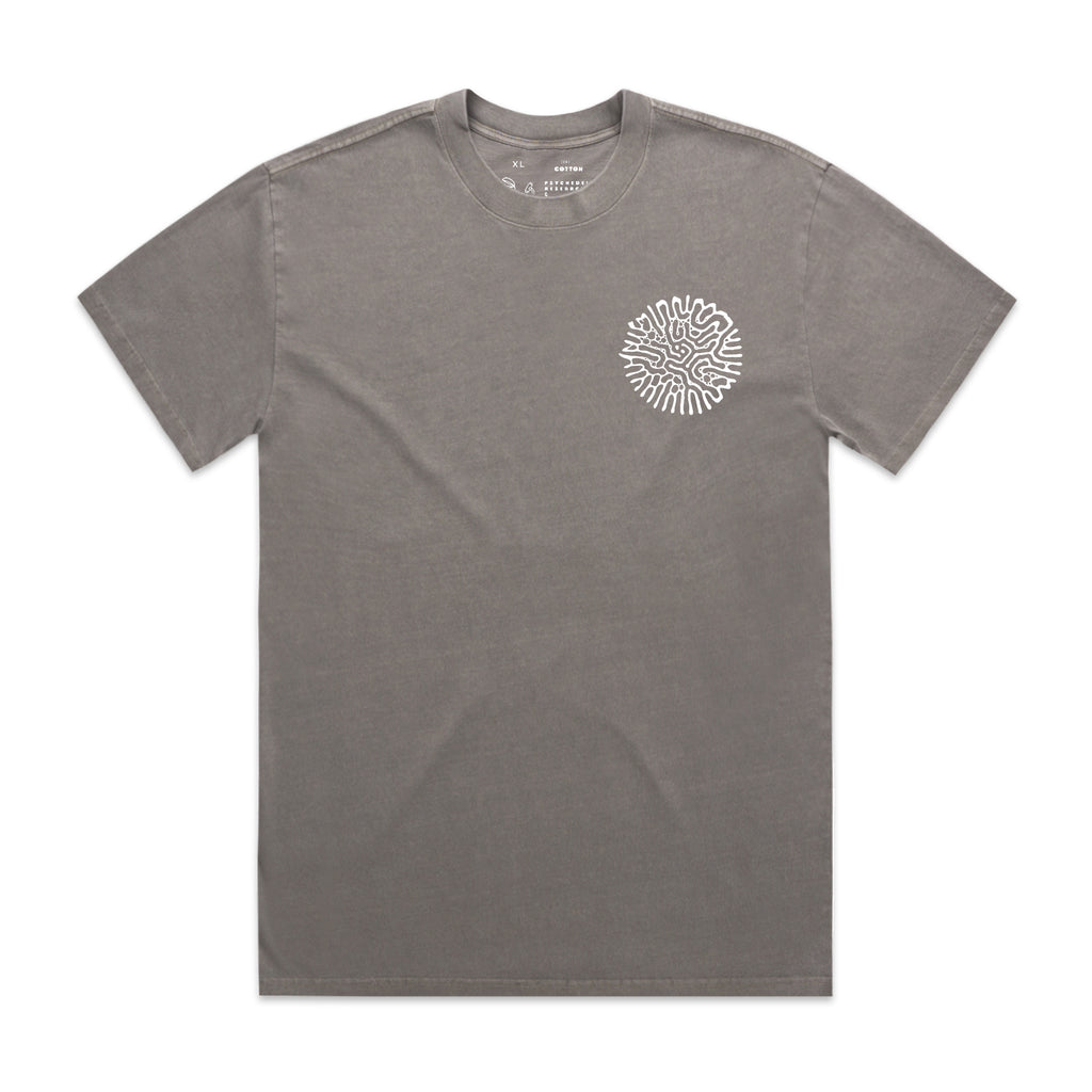 Psychedelic Research & Development Grey Ferrofluid Shirt Front